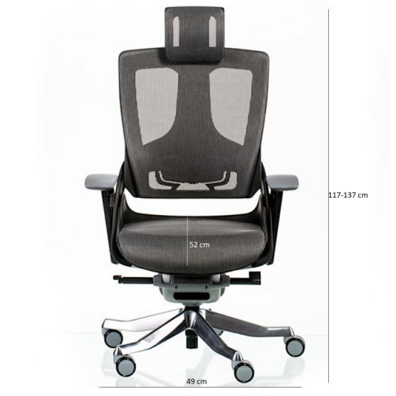 High Back Fabric Chair 49 cm - Black Office Chair - COOLBABY