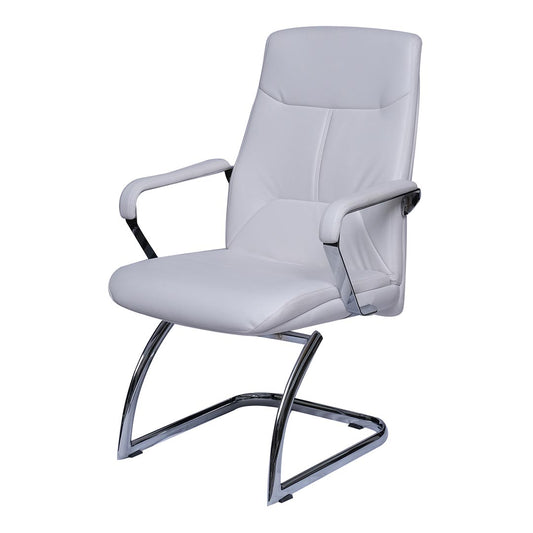 COOLBABY Premium Ergonomic PU Leather Office Visitor Chair YS-1601 C with Chrome Plated Frame - COOLBABY