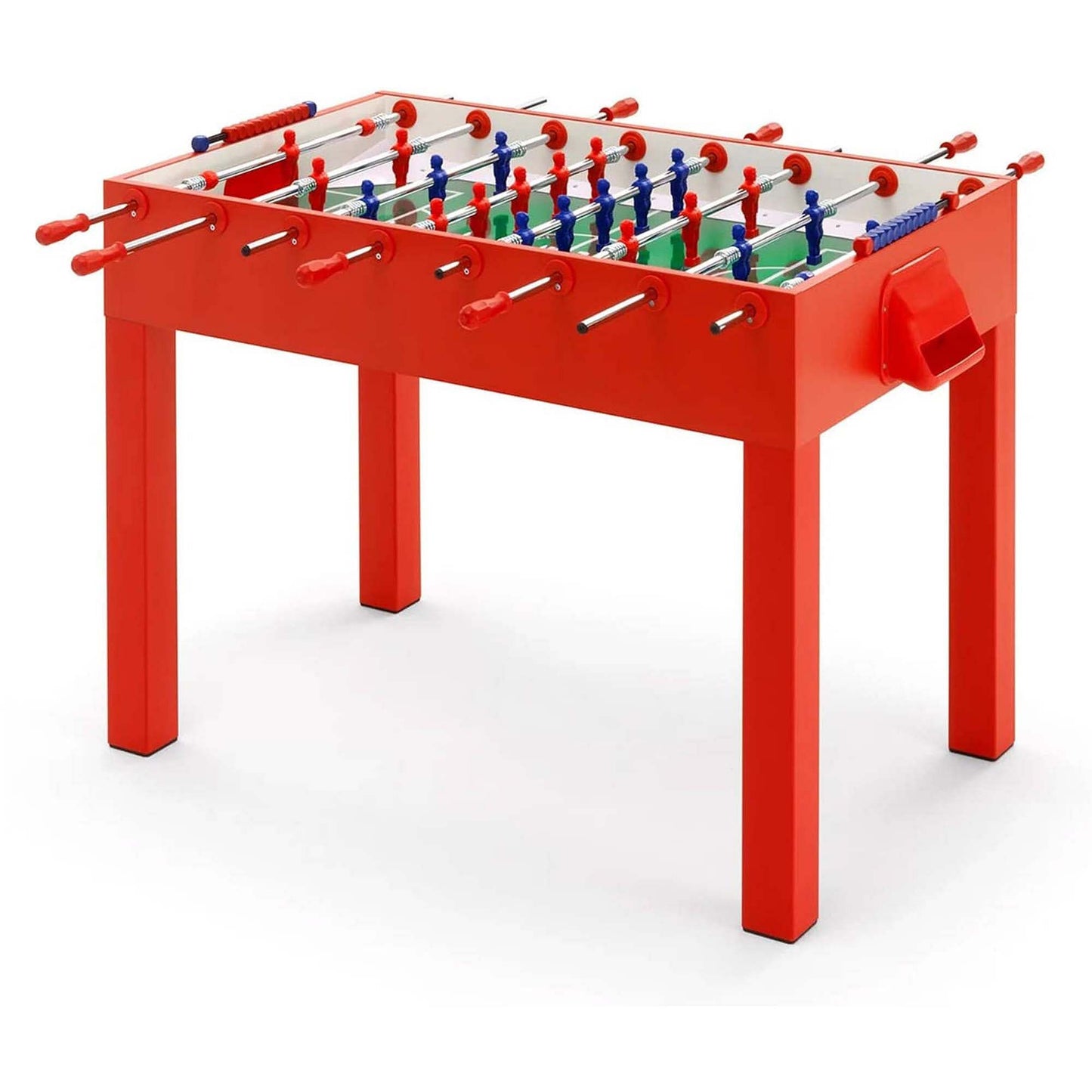 FAS Fido Foosball Table – Black Edition | Modern Italian Design with Tempered Glass Playfield & 22mm Engineered Wood Cabinet