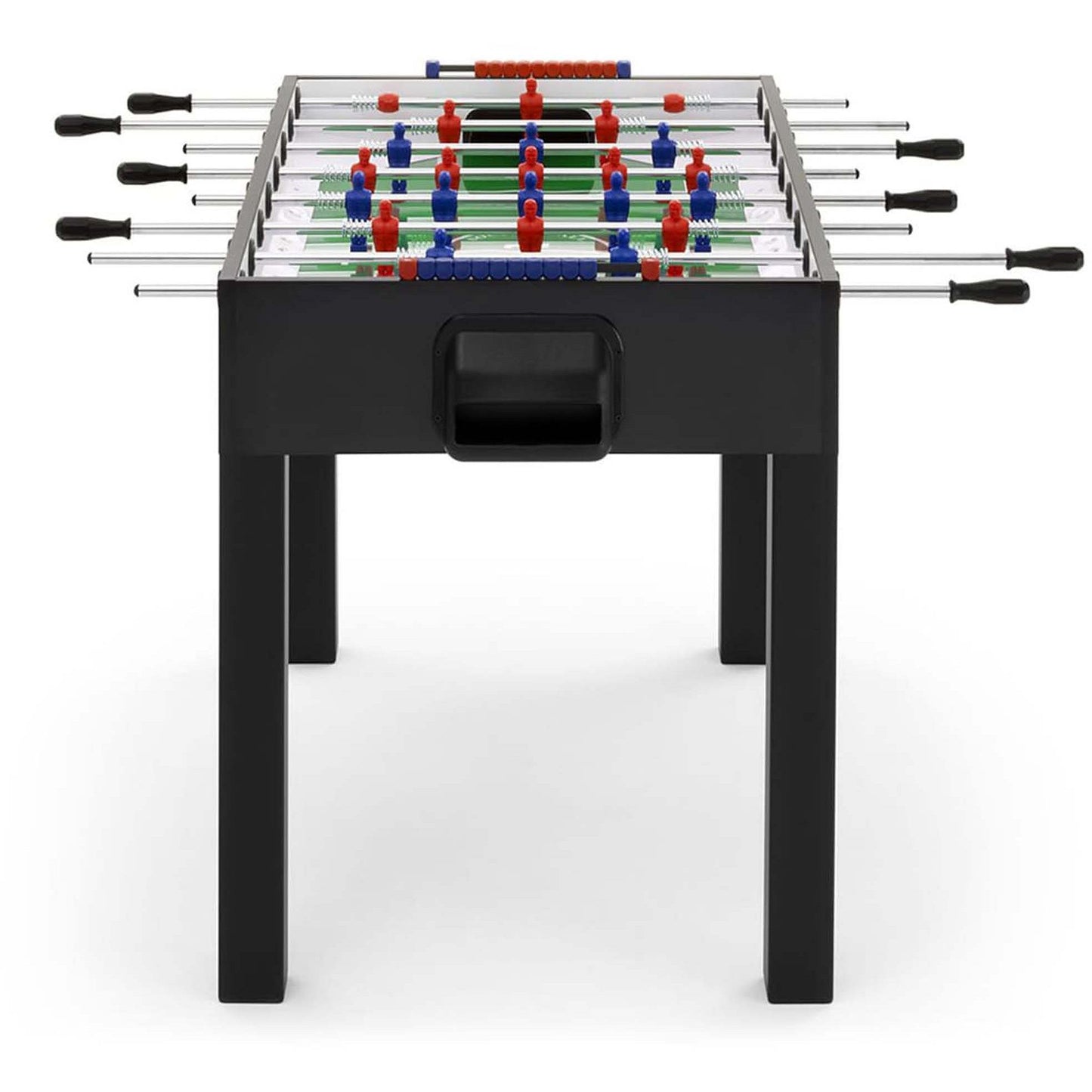FAS Fido Foosball Table – Black Edition | Modern Italian Design with Tempered Glass Playfield & 22mm Engineered Wood Cabinet