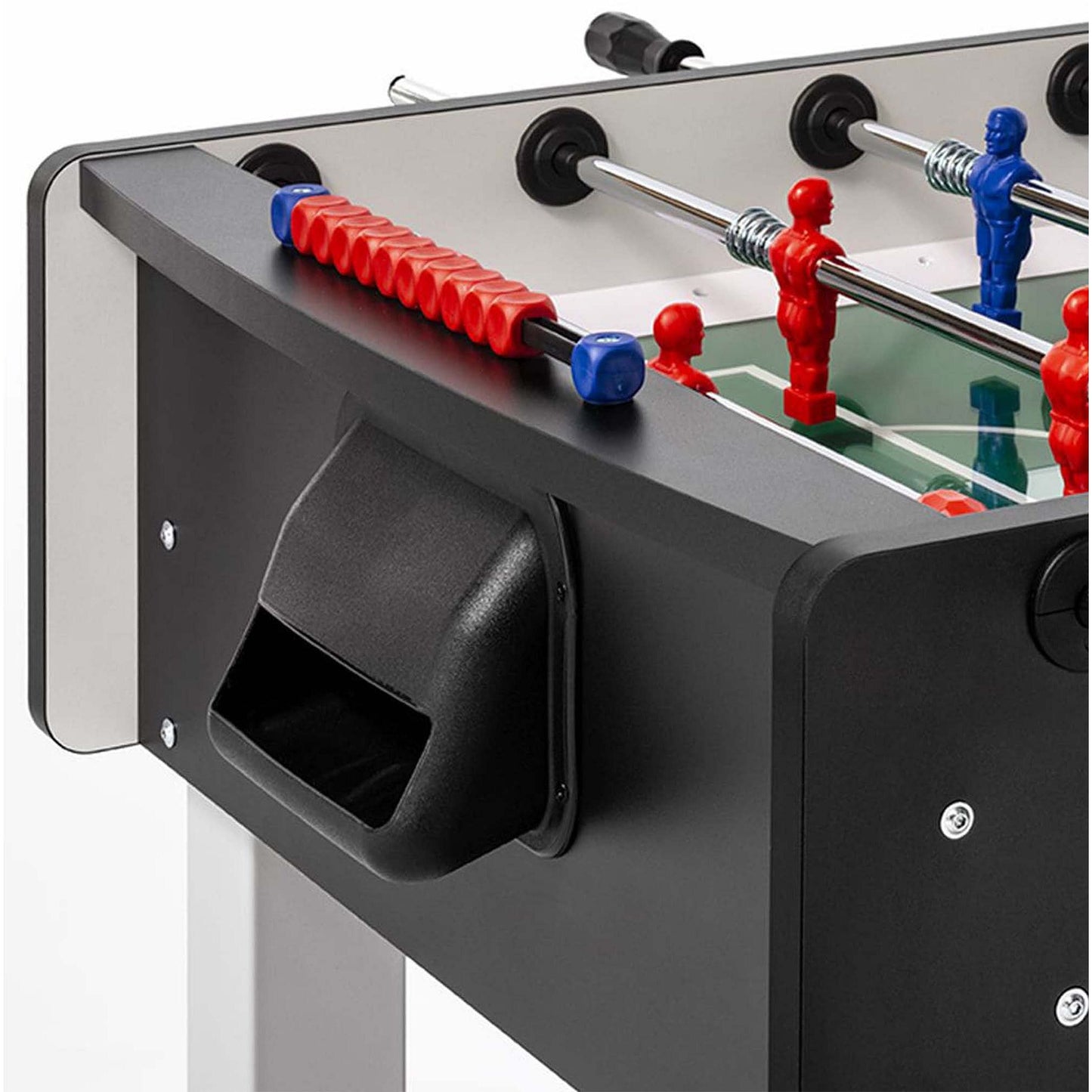 FAS Match Foosball Table – Black Edition | 22mm MDF Body, Tempered Glass Playfield & Professional Steel Rods