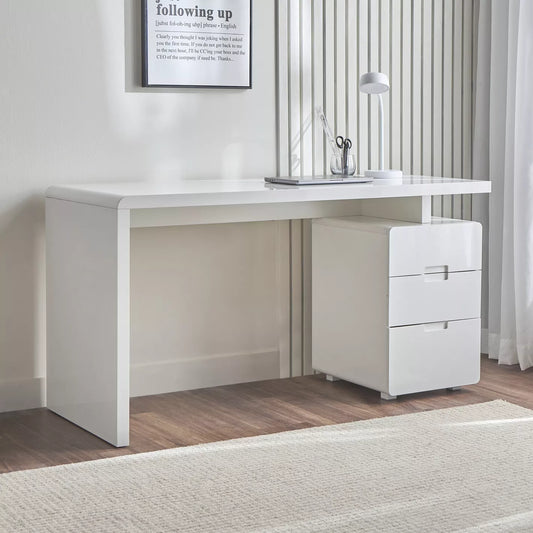 Sleek Design Computer Desk With Drawers, Writing Desk - COOLBABY