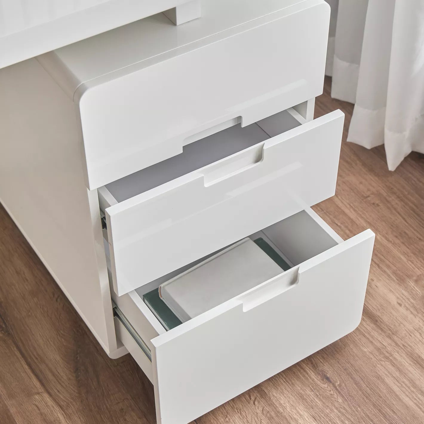 Sleek Design Computer Desk With Drawers, Writing Desk - COOLBABY