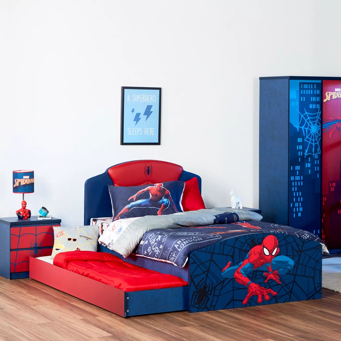 Disney Spider-Man Single Bed - 120x200 cm - COOLBABY