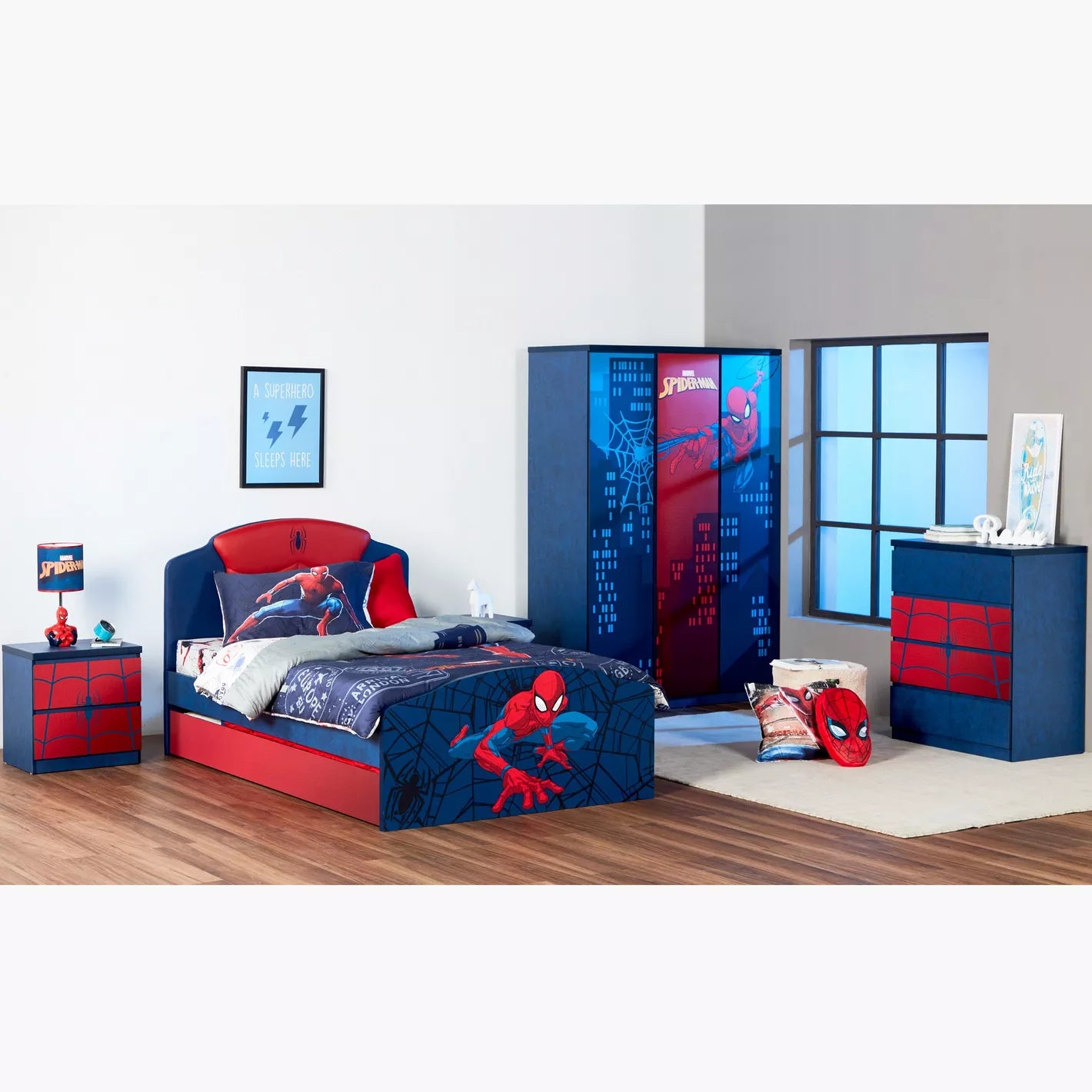 Disney Spider-Man Single Bed - 120x200 cm - COOLBABY