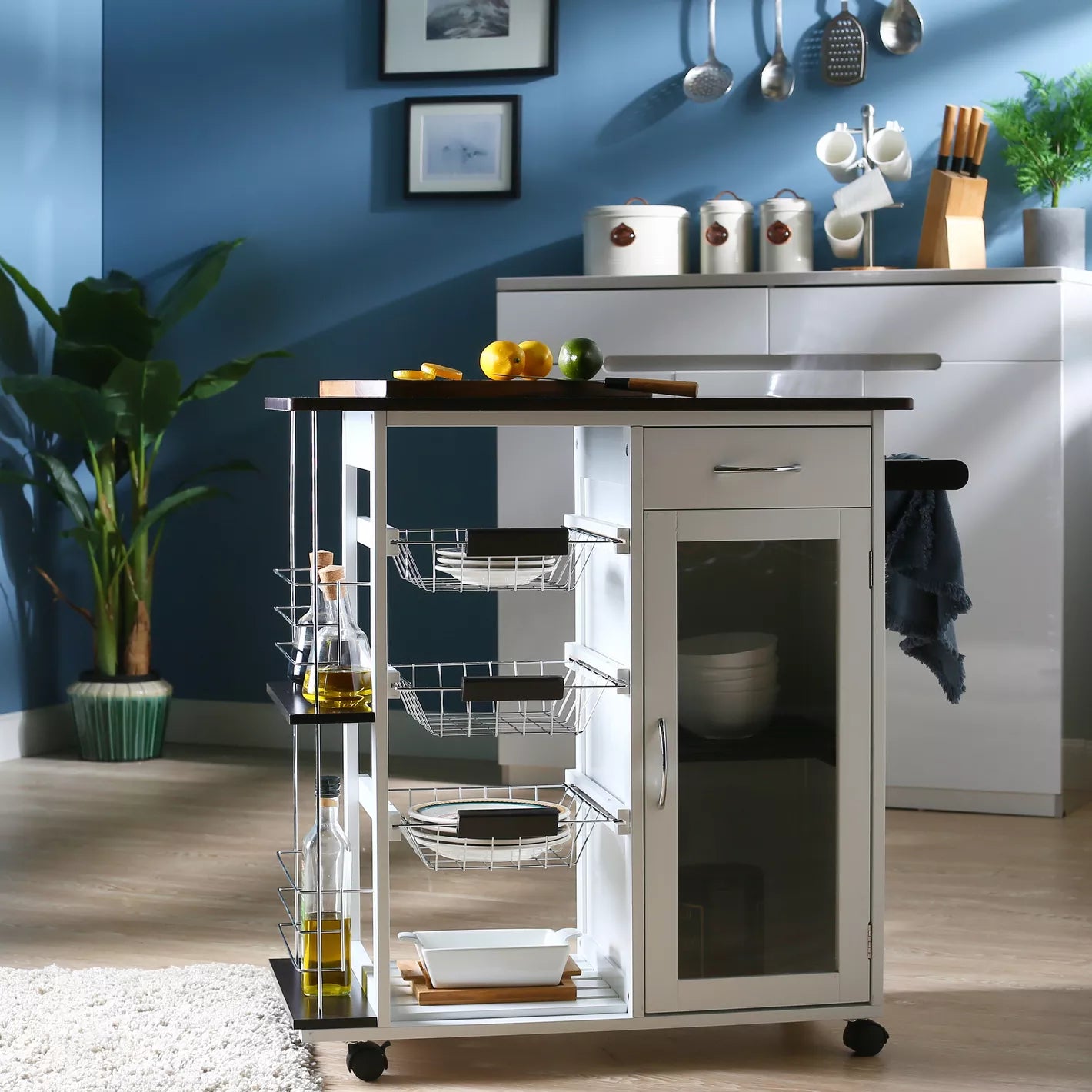 Cross-Functional Kitchen Stand with Smart Storage