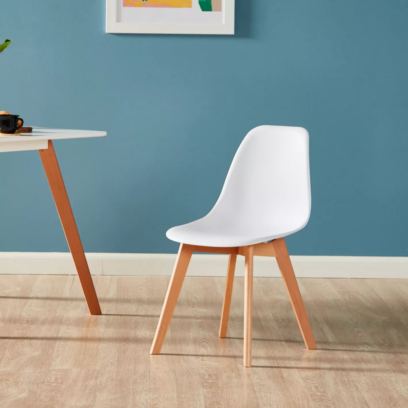 Modern Dining Chair With Wood Legs 53 * 45.5 * 82 CM