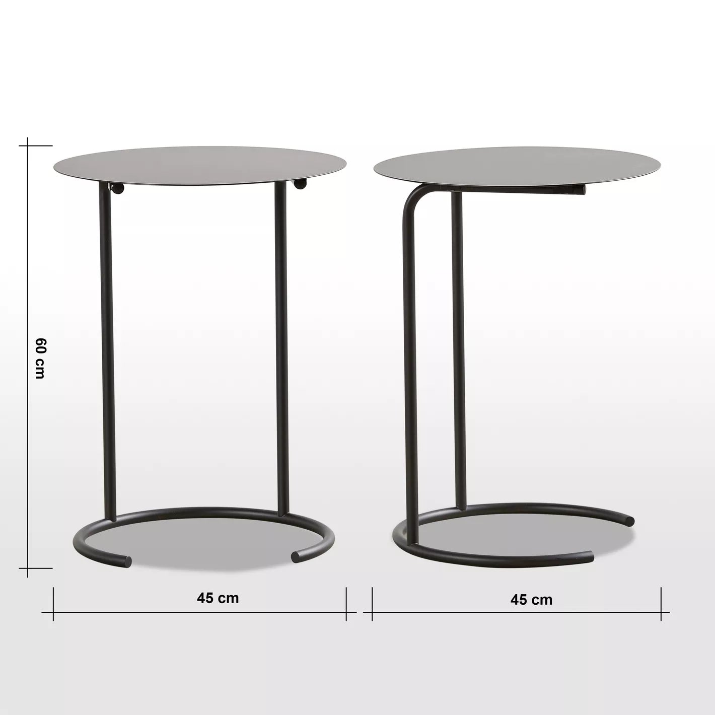 Round design Hardy Metal Top Side Table, Coffee Table