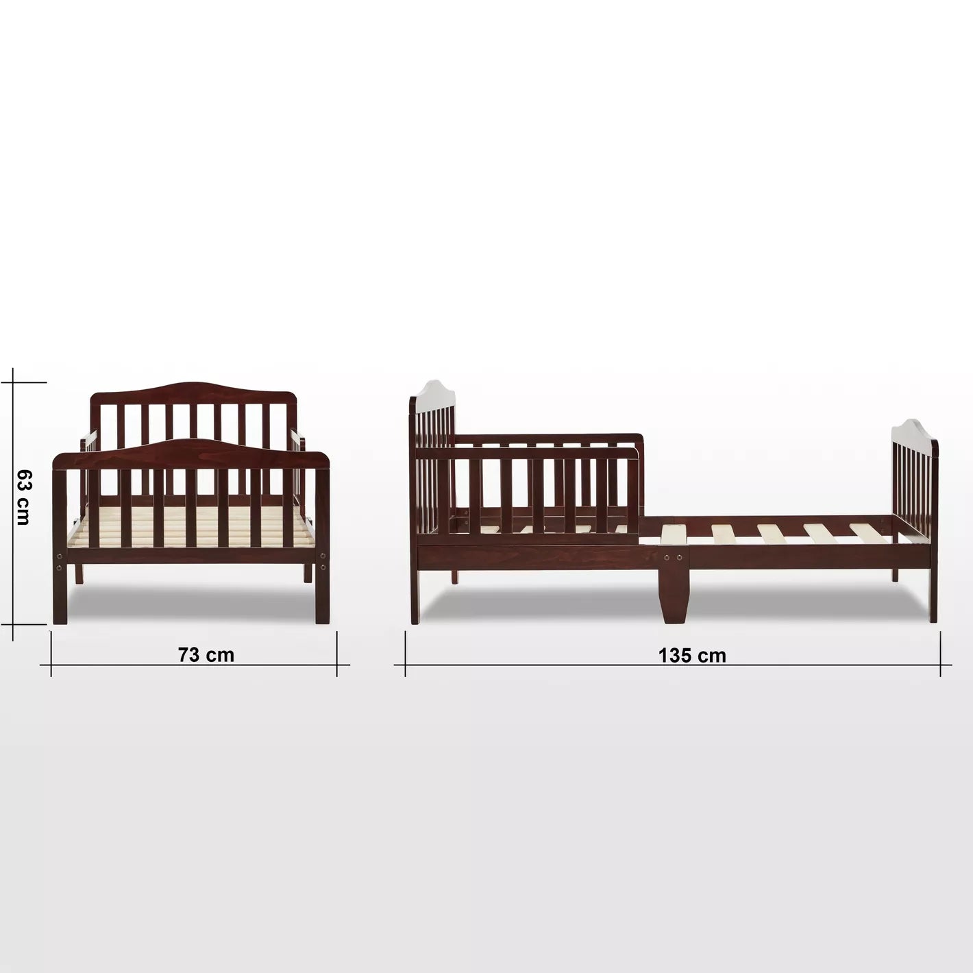 Crafted From Engineered Wood Toddler Bed - 70x130 cm - COOLBABY