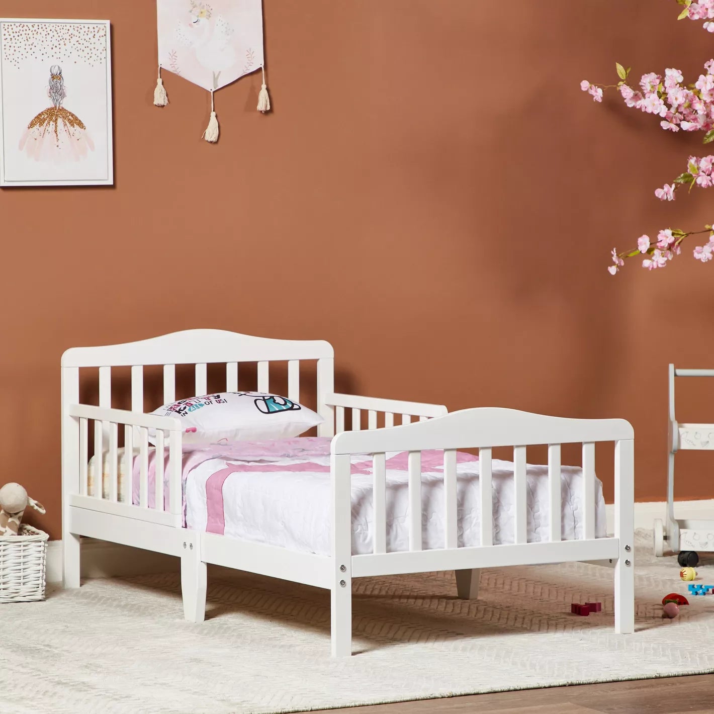 Crafted From Engineered Wood Toddler Bed - 70x130 cm - COOLBABY