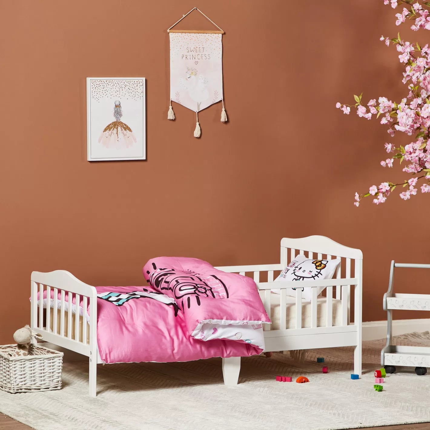 Crafted From Engineered Wood Toddler Bed - 70x130 cm - COOLBABY