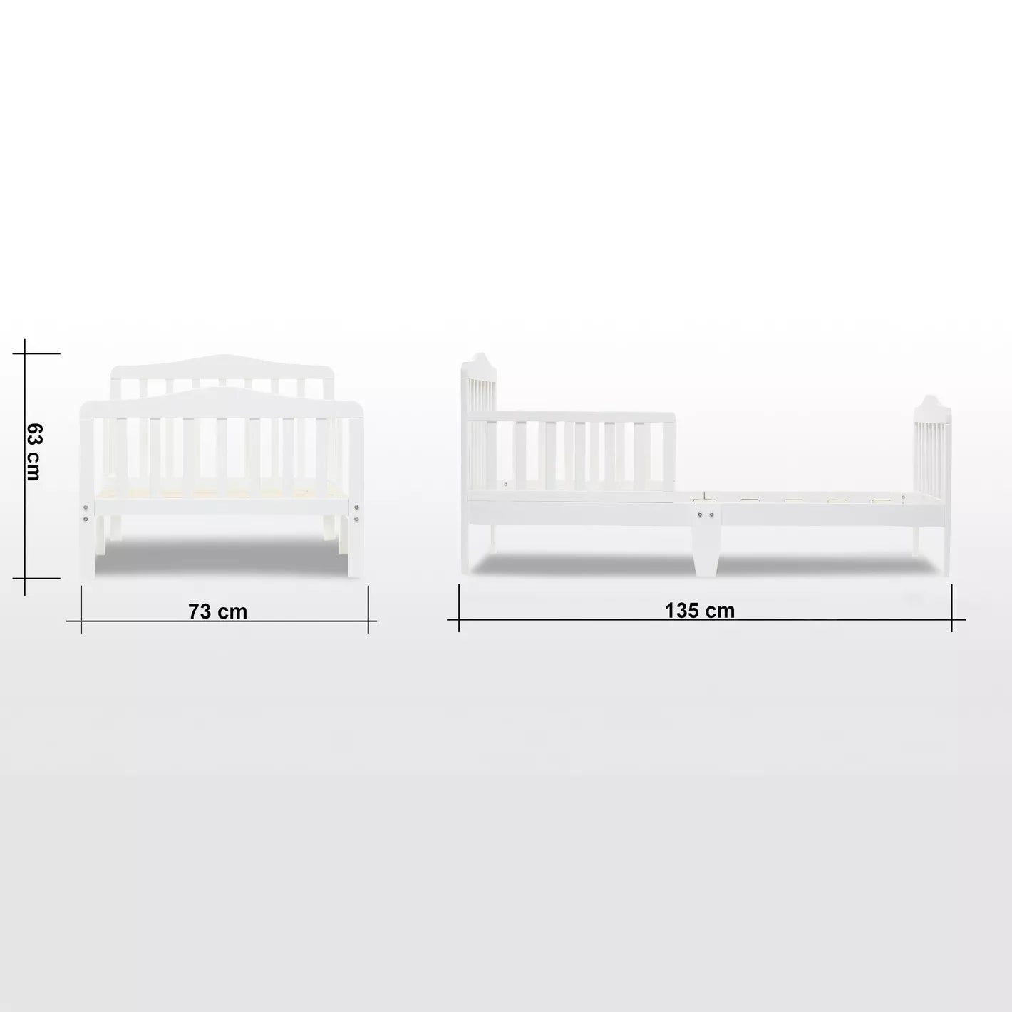 Crafted From Engineered Wood Toddler Bed - 70x130 cm - COOLBABY