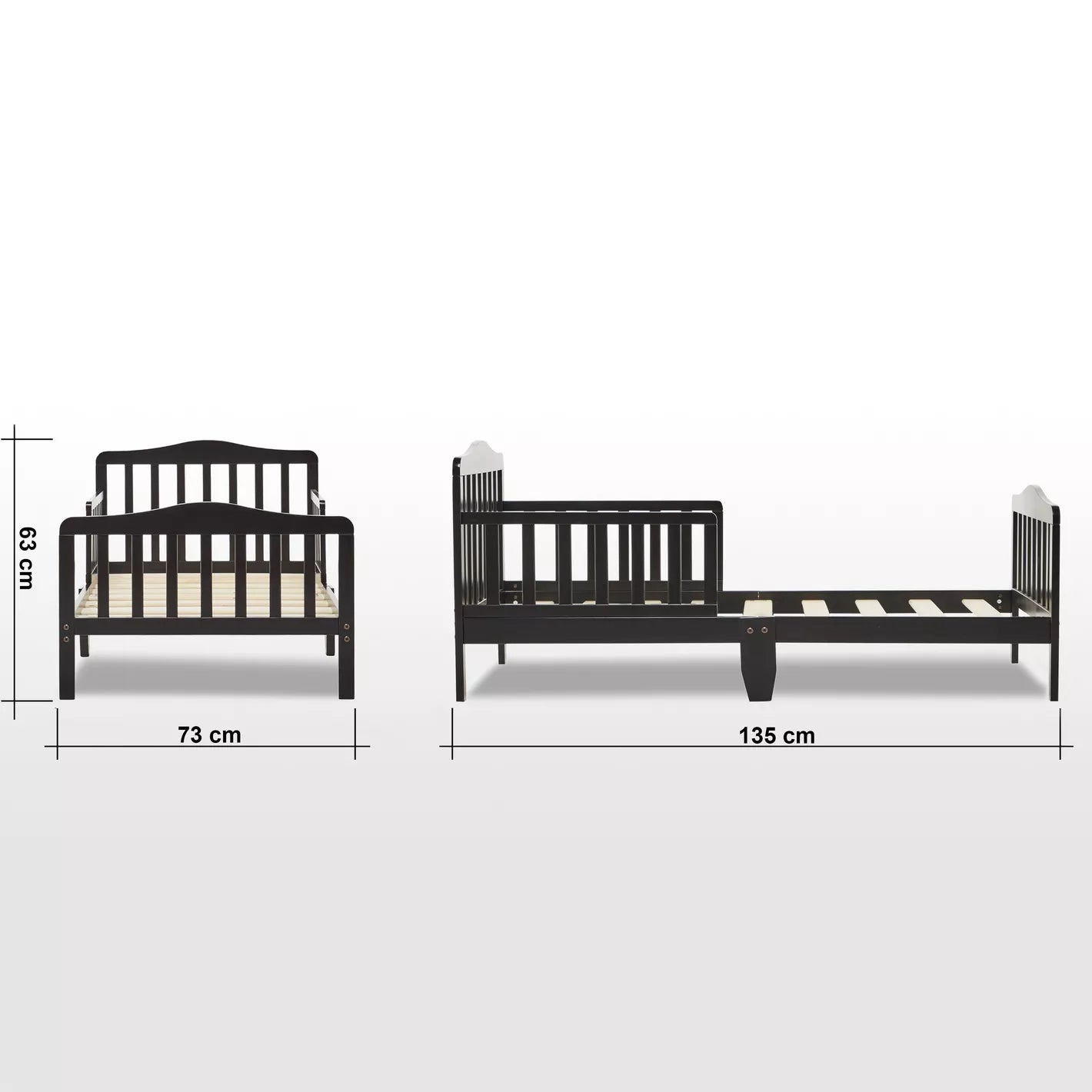 Crafted From Engineered Wood Toddler Bed - 70x130 cm - COOLBABY