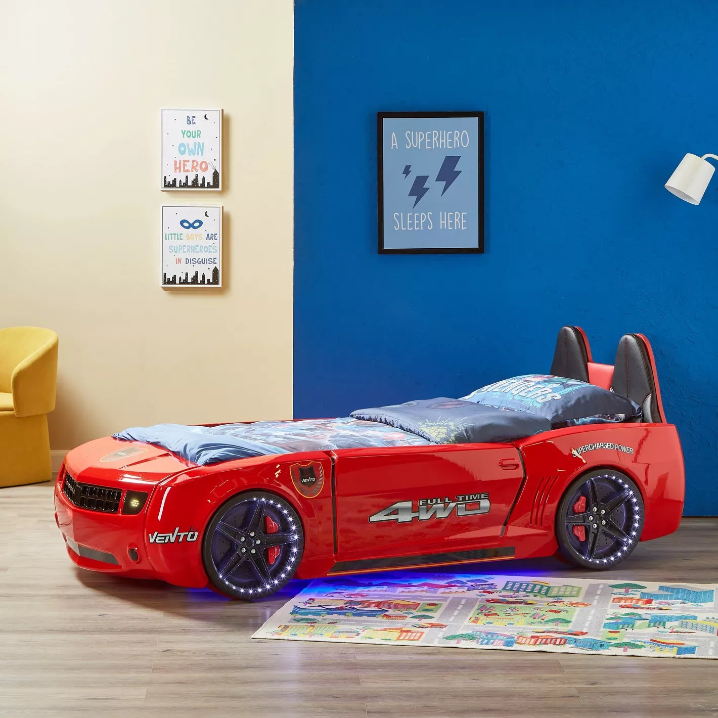 Camaro Car Bed Ideal For kids - 90x190 cm - COOLBABY