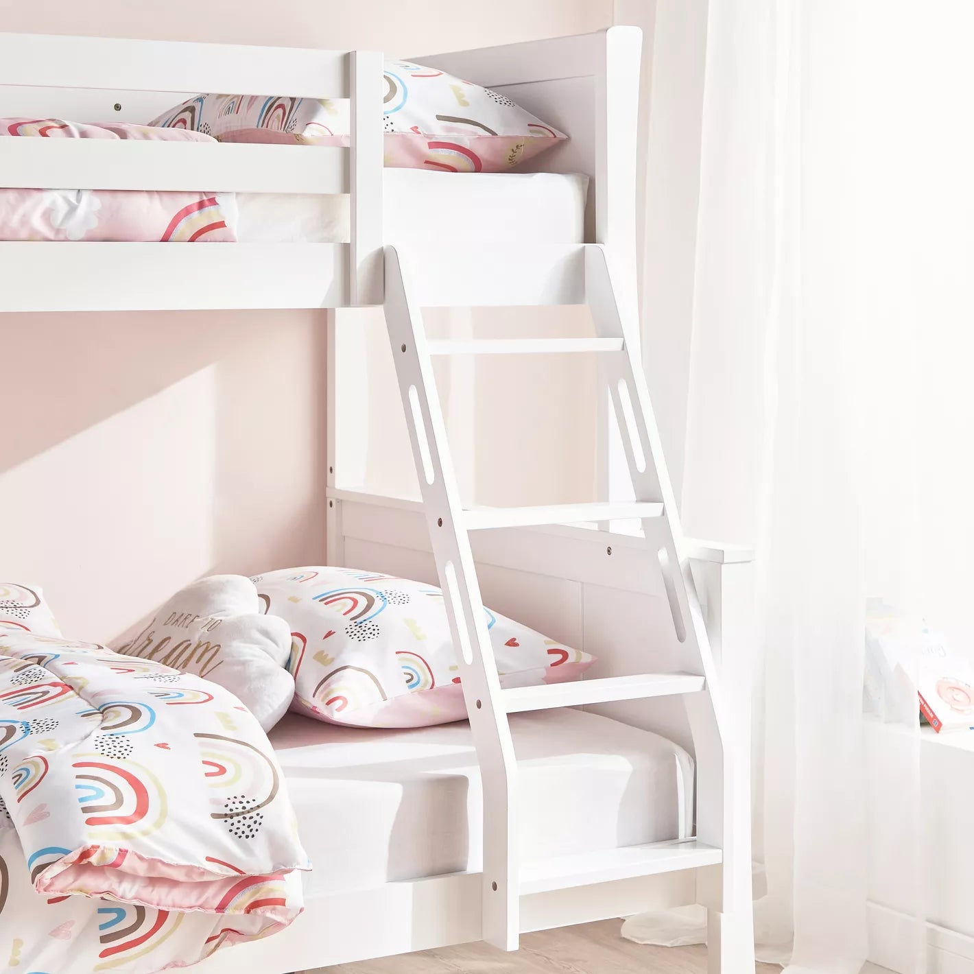 Wood Bunk Bed, Cabin Beds for Kids - 90x200 cm - COOLBABY