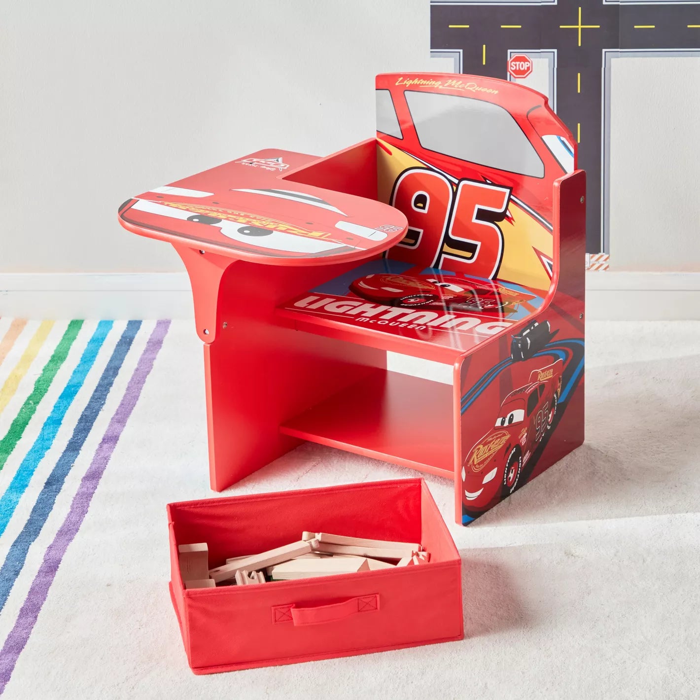 Disney Cars Chair Desk For Child's Room