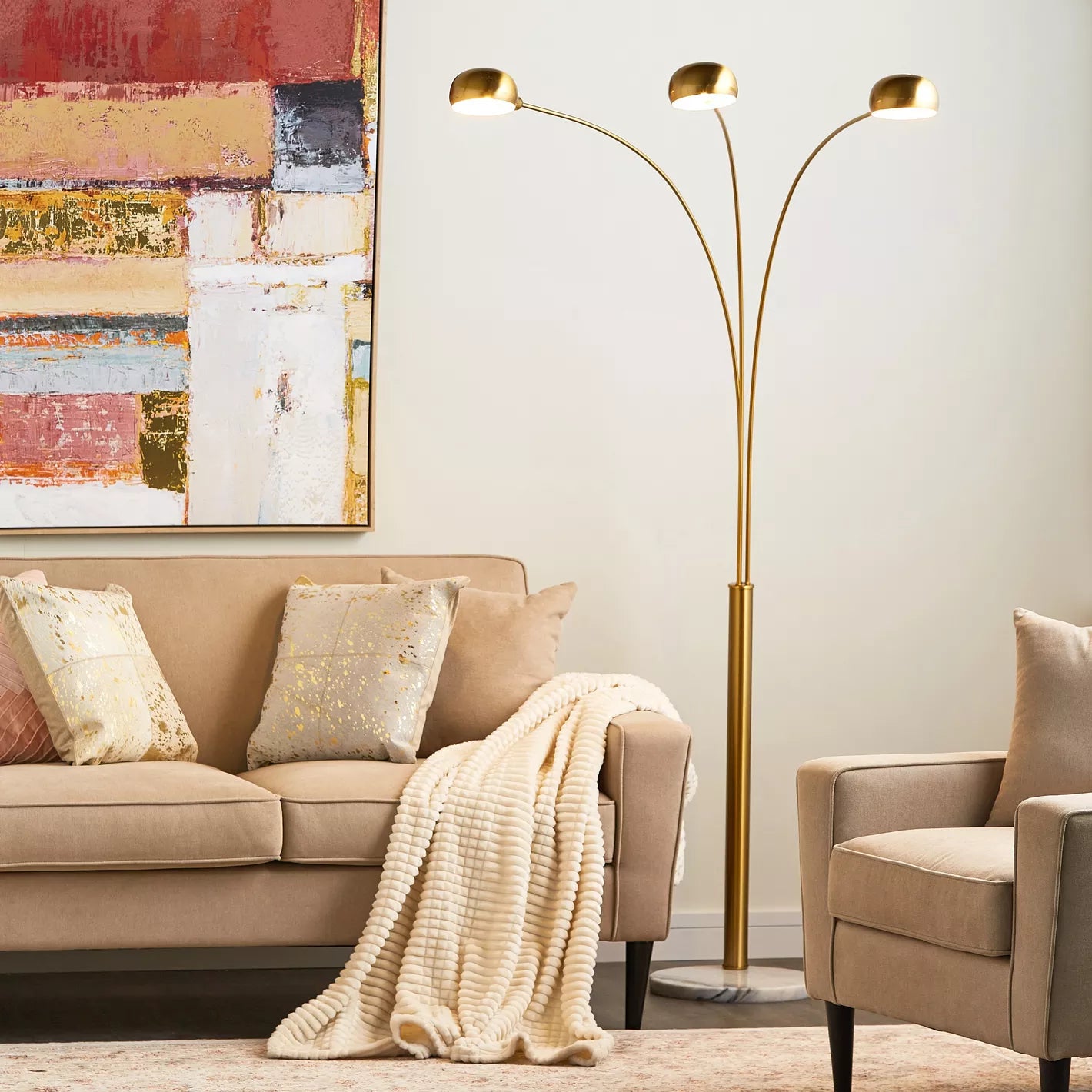 Metal Arc Floor Lamp - 196 cm