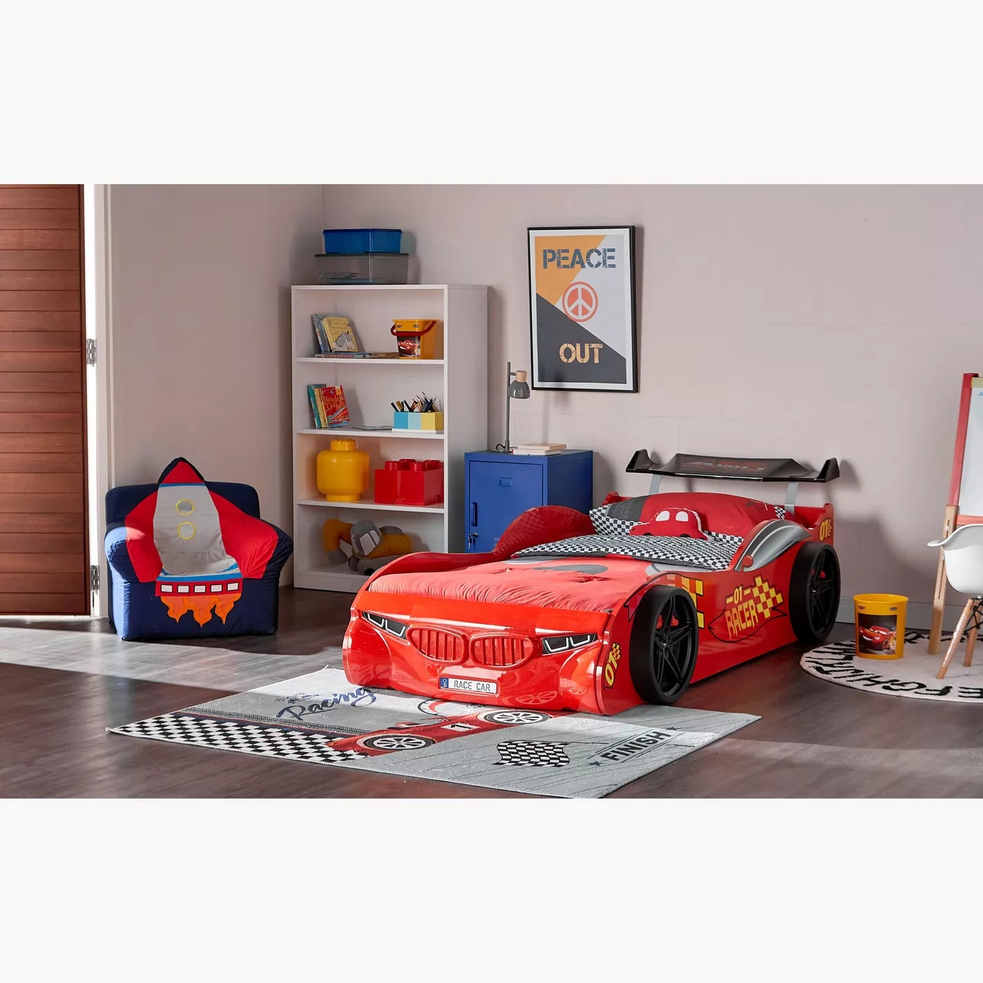 Stanley Car Bed For Kids - 90x190 cm - COOLBABY