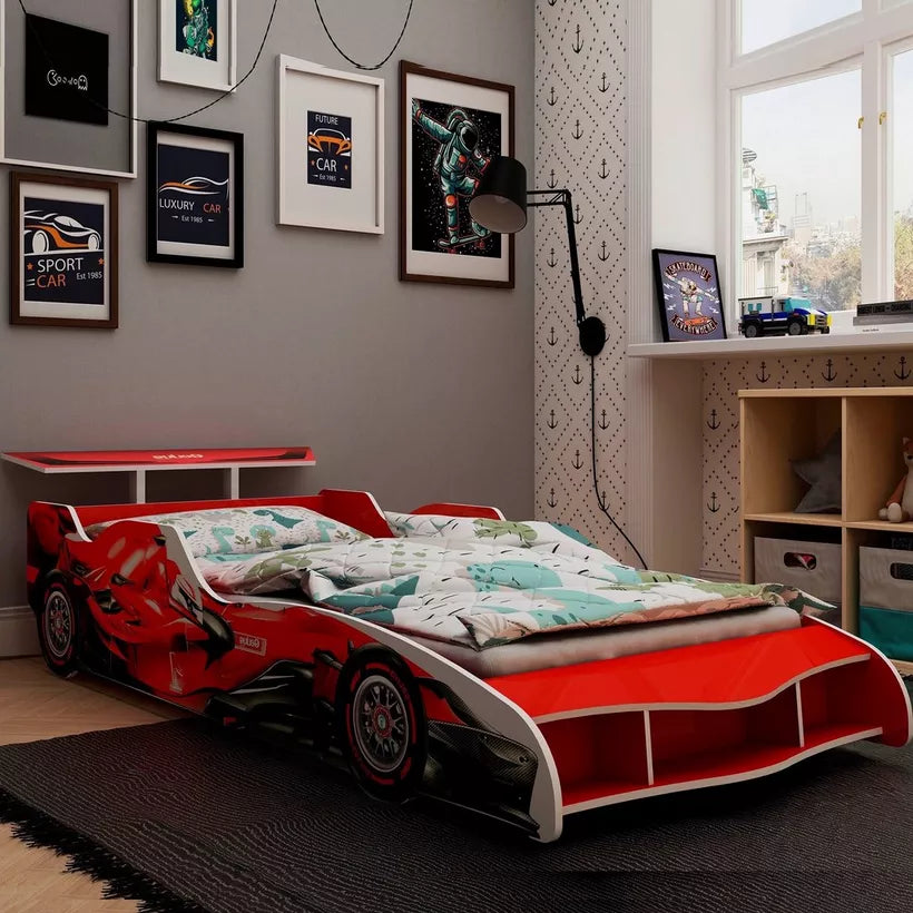 F1 Single Car Bed - 90x190 cm - COOLBABY