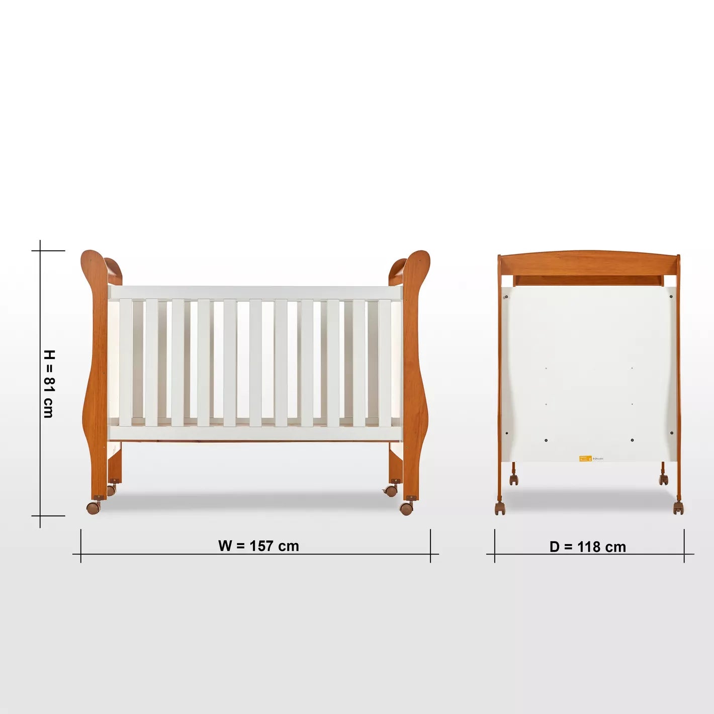 Crib, Toddler Bed - 70x130 cm - COOLBABY