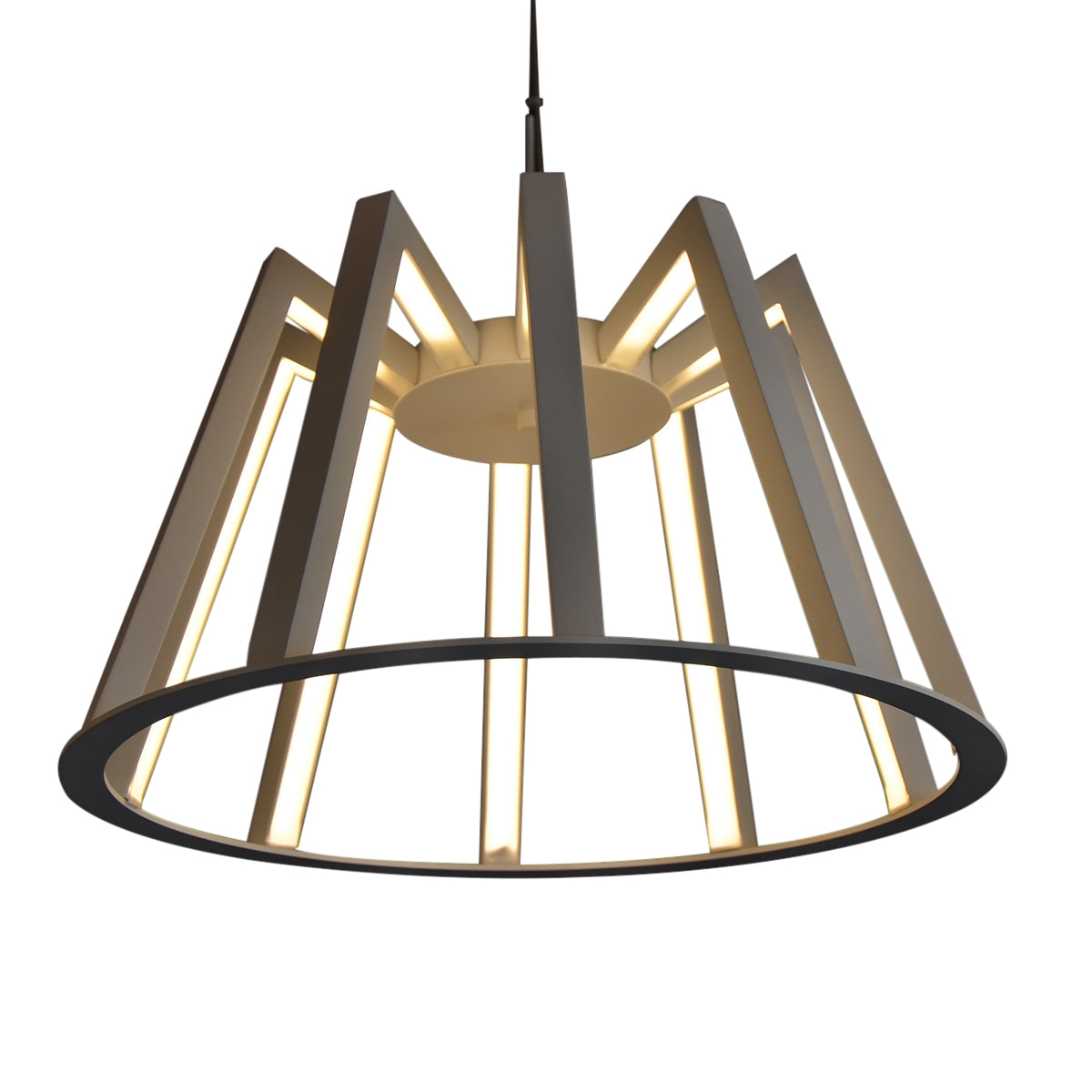 Modern Hanging Light - Satin White