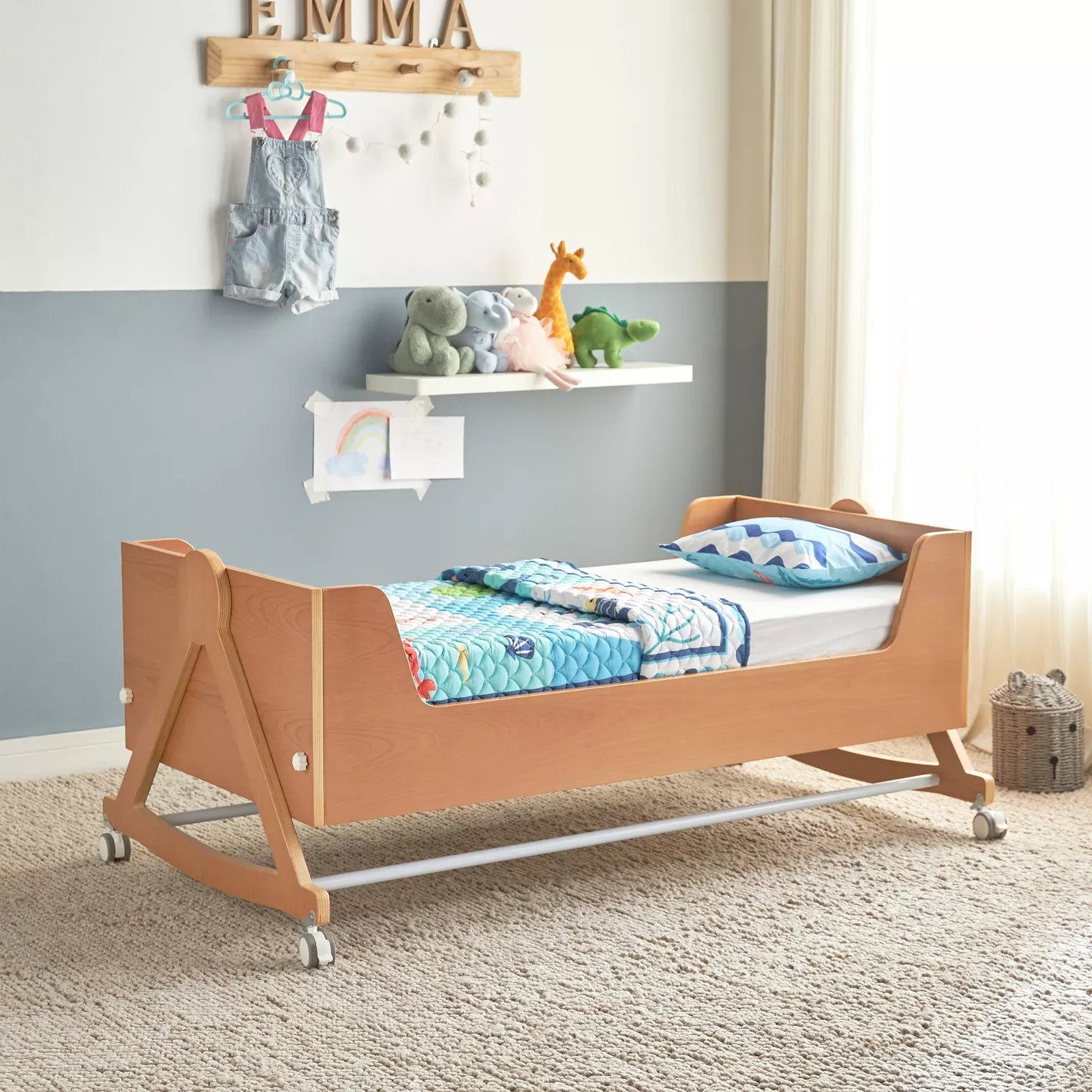 Dreamland 3-in-1 Cot with Rocker - 70x140 cm - COOLBABY