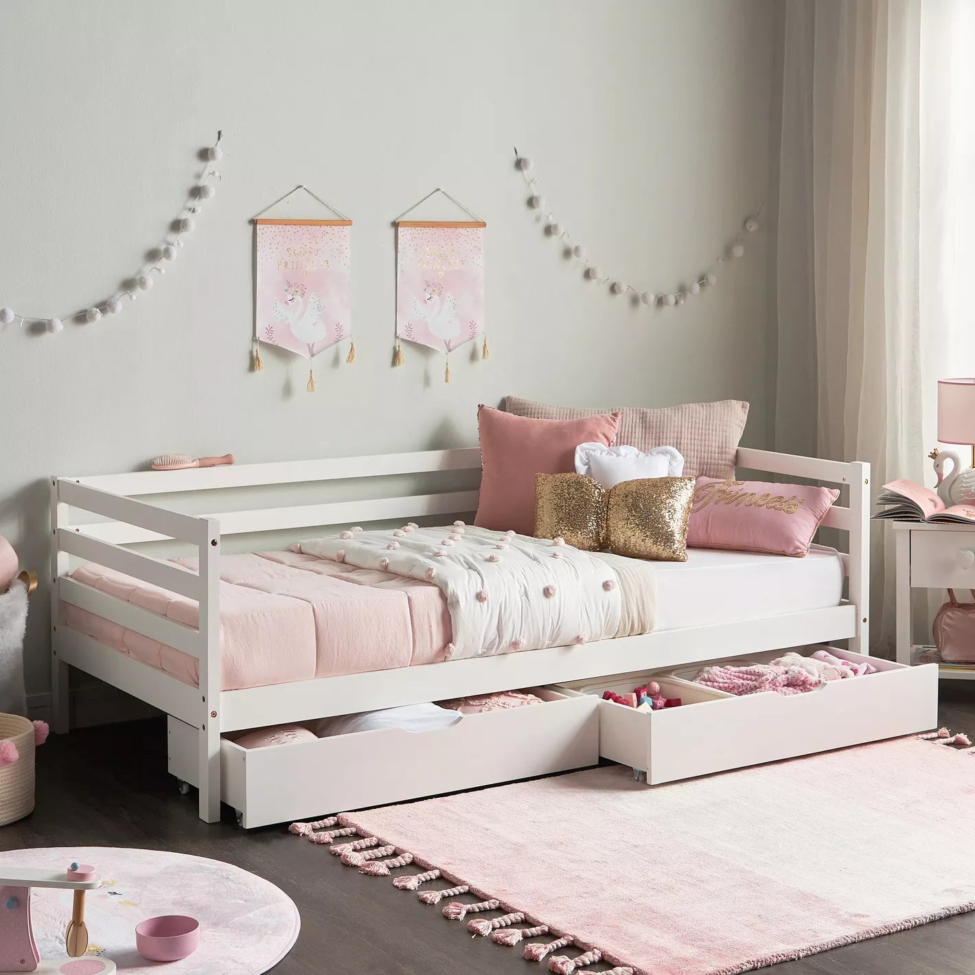 Solid Wood Daybed For Kids - 90x190 cm - COOLBABY