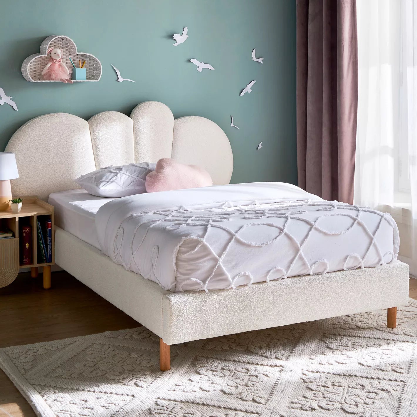 Cloudy Single Bed For Kids - 120x200 cm - COOLBABY