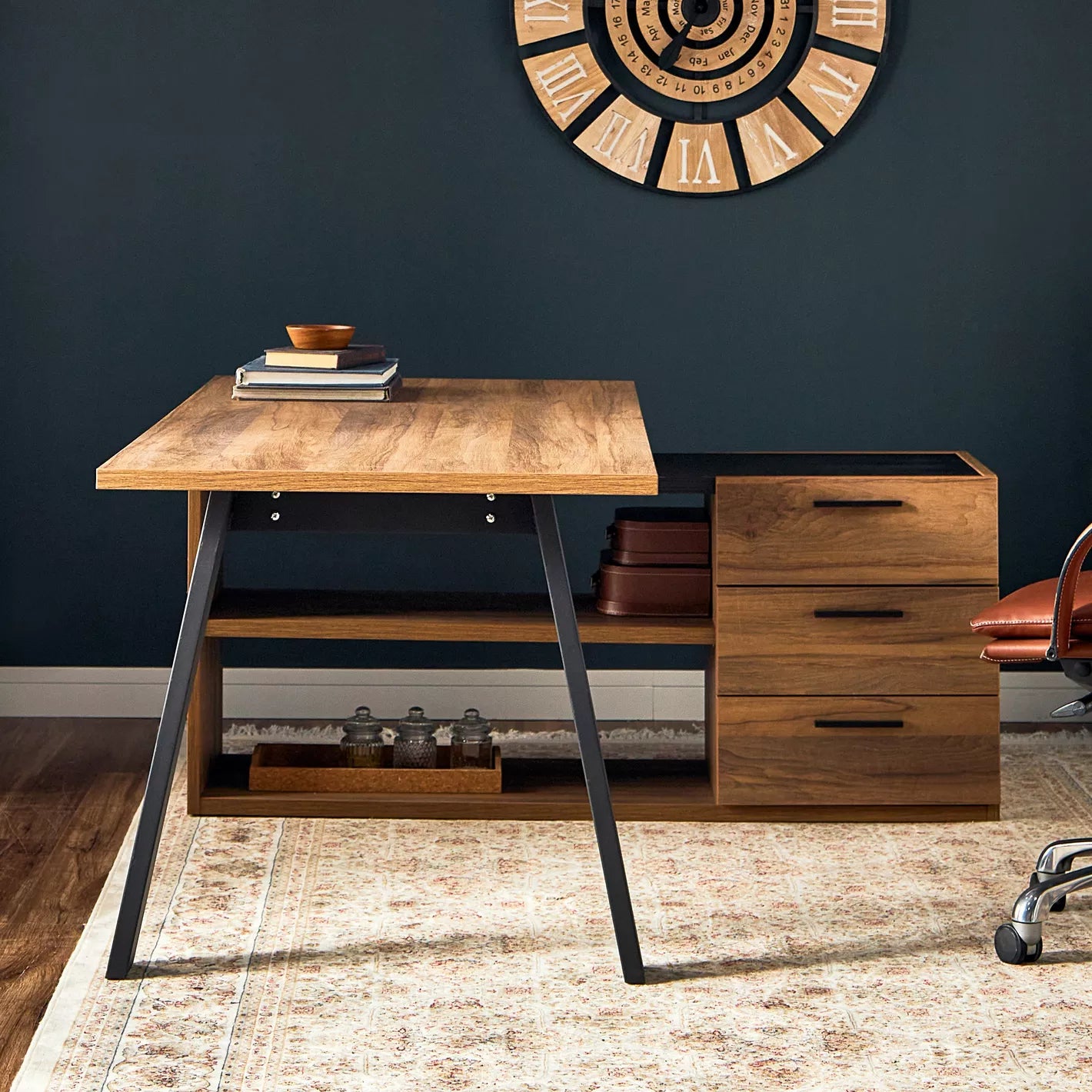 Corner/Computer Desk With Three Drawers - COOLBABY