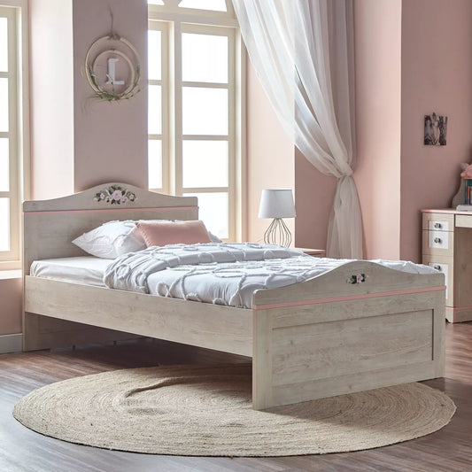 Single Bed Crafted From Engineered Wood - 120x200 cm - COOLBABY