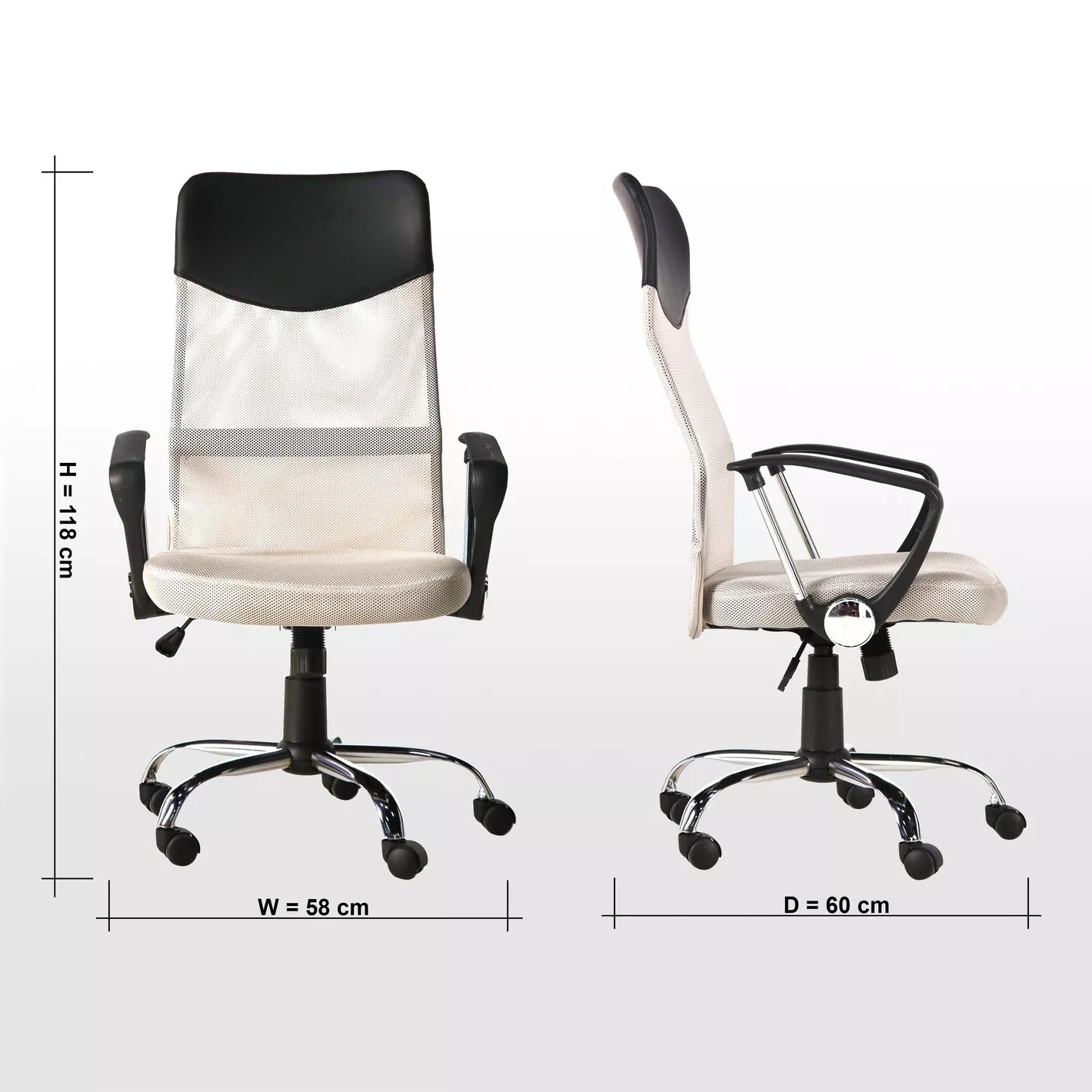 Ergonomic Office Chair with Adjustable Height, Stylish Design, Comfortable Support