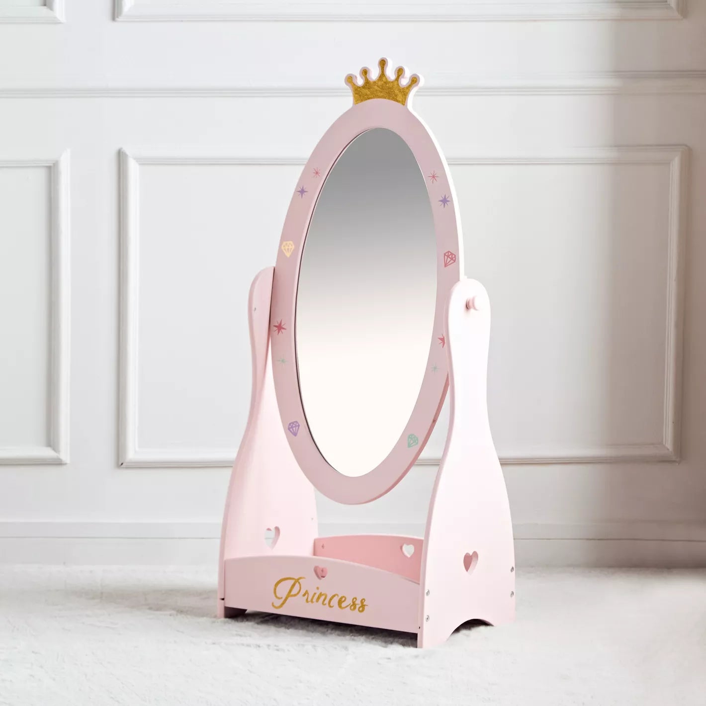 Princess Standing Mirror - 47x30x95 cm