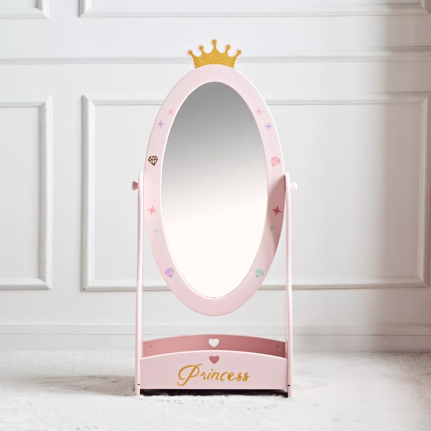 Princess Standing Mirror - 47x30x95 cm