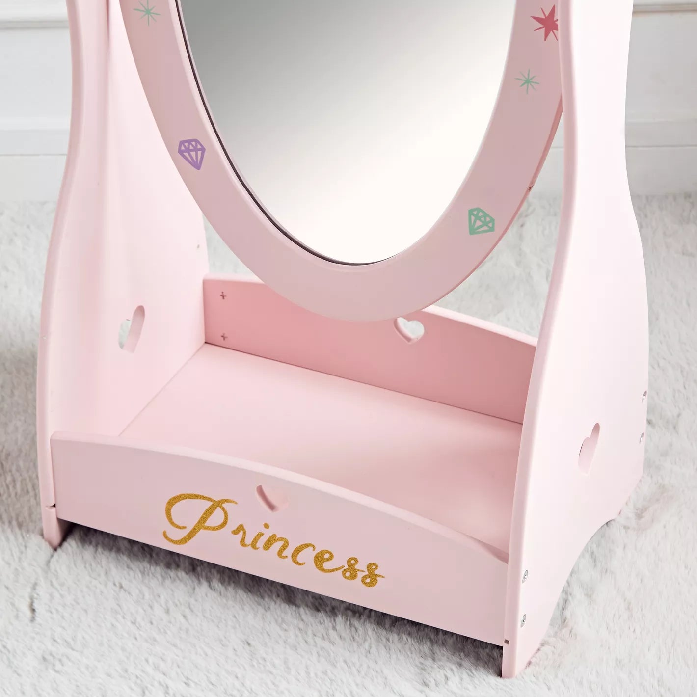 Princess Standing Mirror - 47x30x95 cm