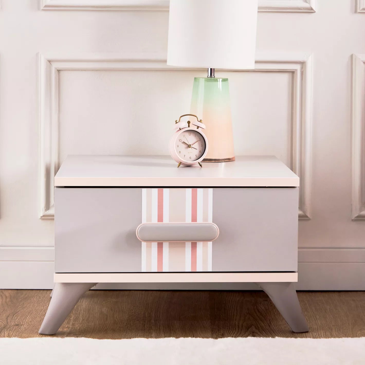 Nightstand, High-Quality Engineered Wood with a Melamine Finish