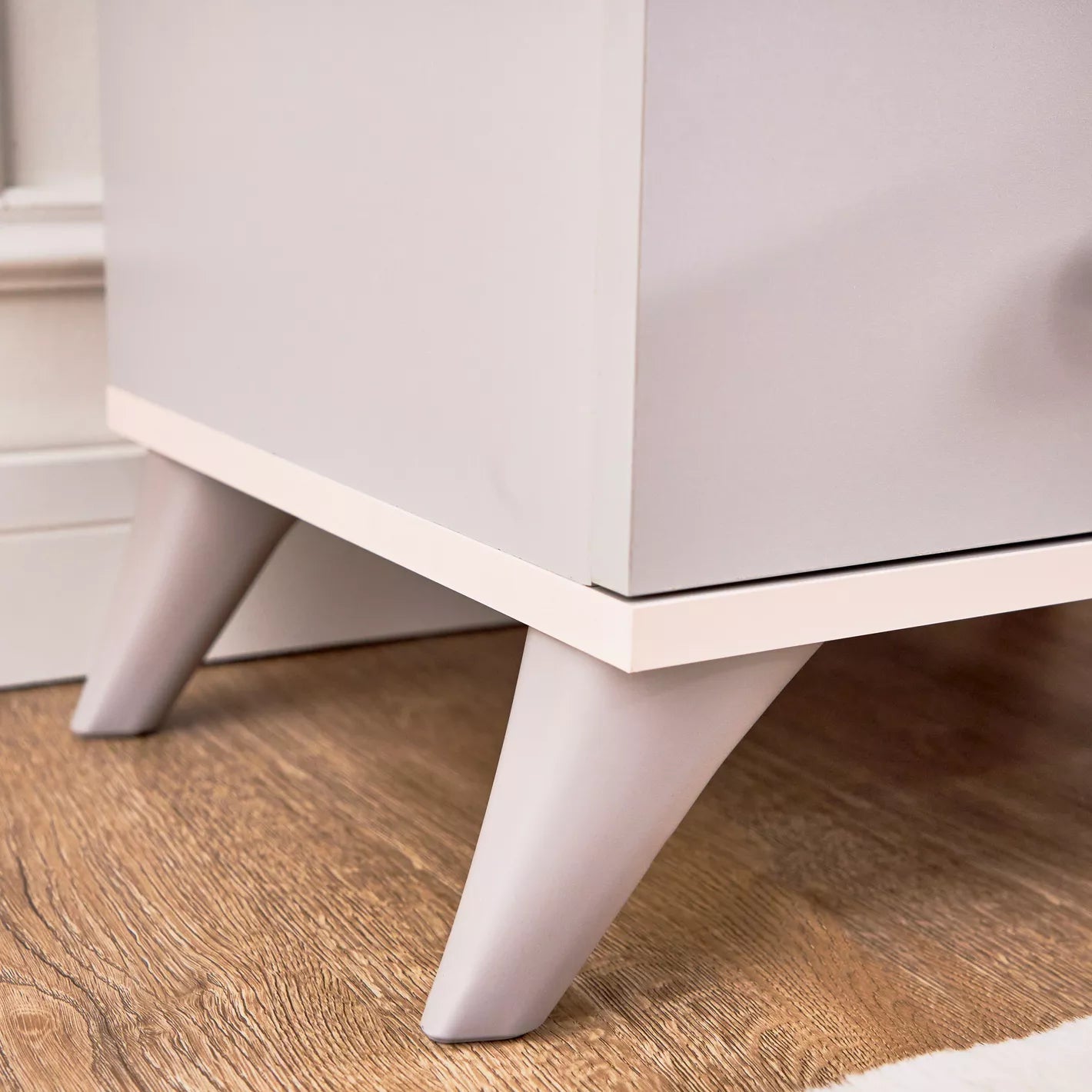 Nightstand, High-Quality Engineered Wood with a Melamine Finish