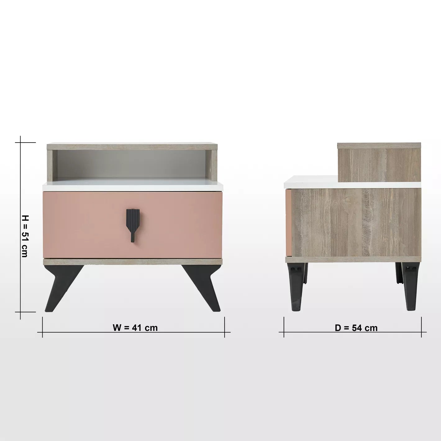 Nightstand, For Kid’s Bedroom With Spacious Storage