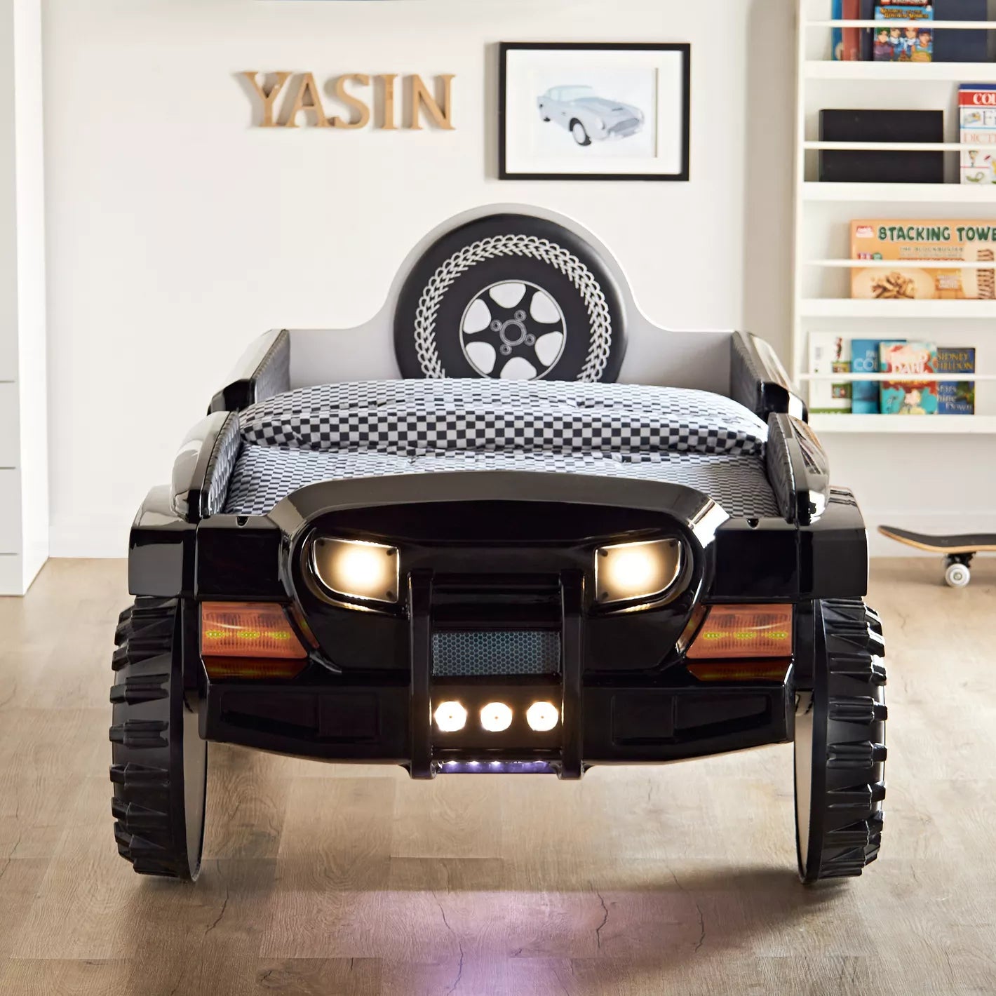 Jeep Twin Car Bed With Lights - 90x190 cm - COOLBABY