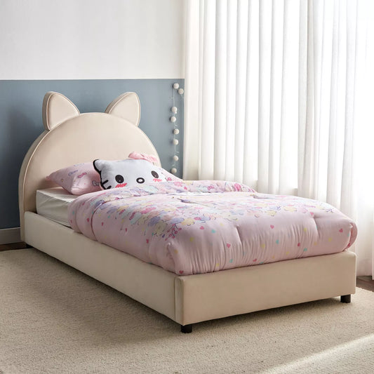 Twin Upholstered Bed - 90x200 cm - COOLBABY