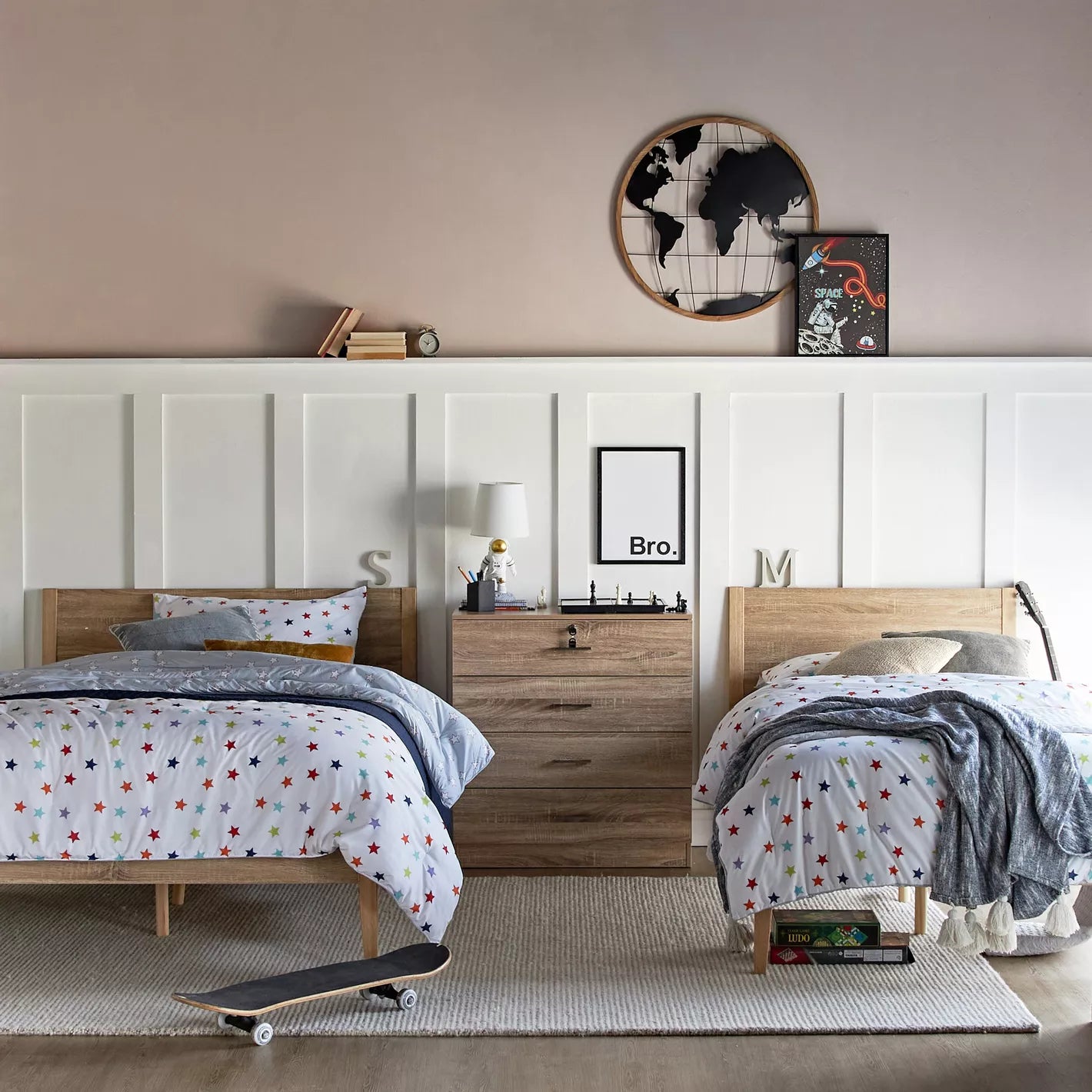 Twin Bed, Crafted From High-Quality Materials 90x200 cm - COOLBABY