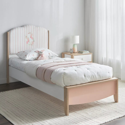 Wood Twin Bed For Kids - 90x200 cm - COOLBABY