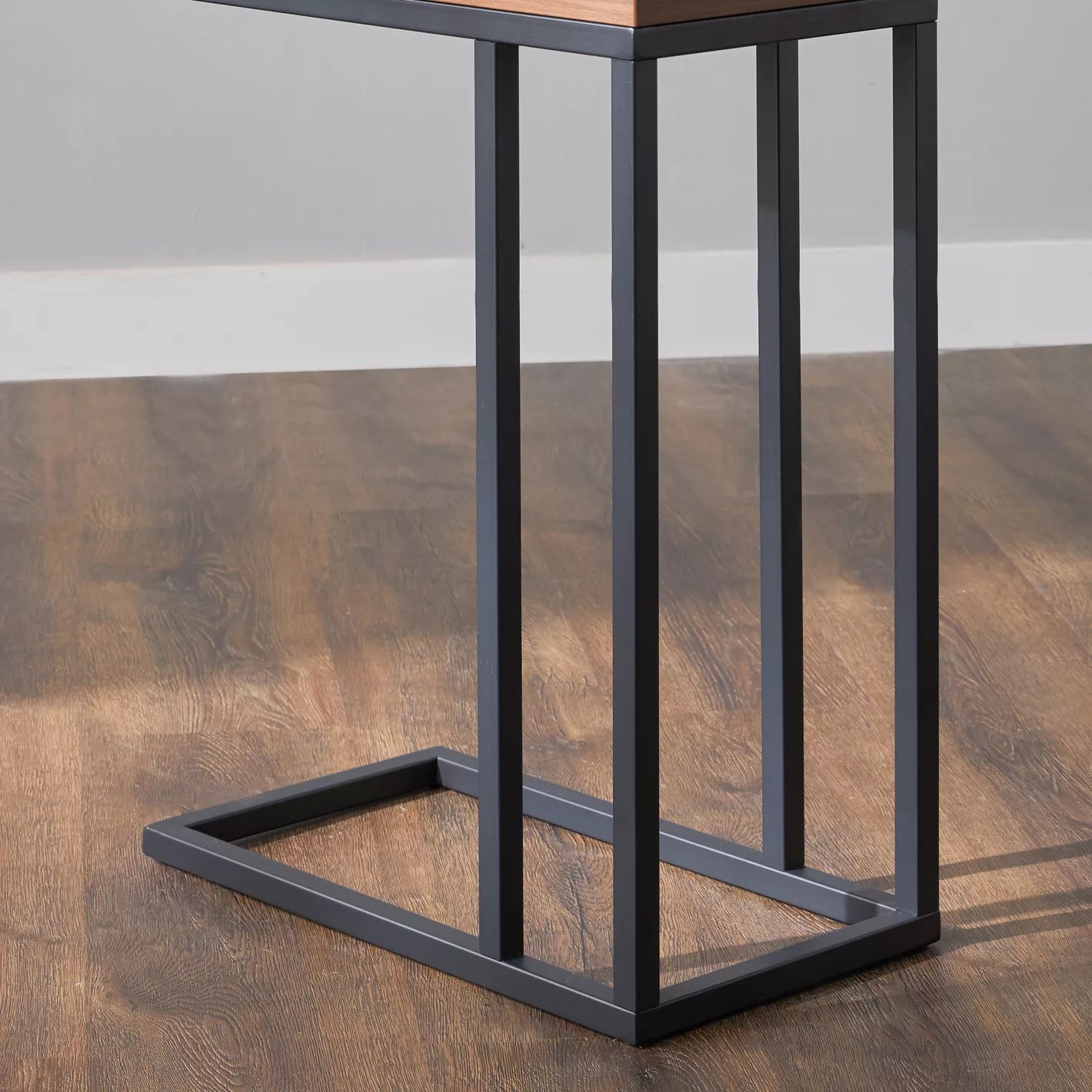 Engineered Wood Side Table With Metal Legs - Laptop Table, Breakfast Table