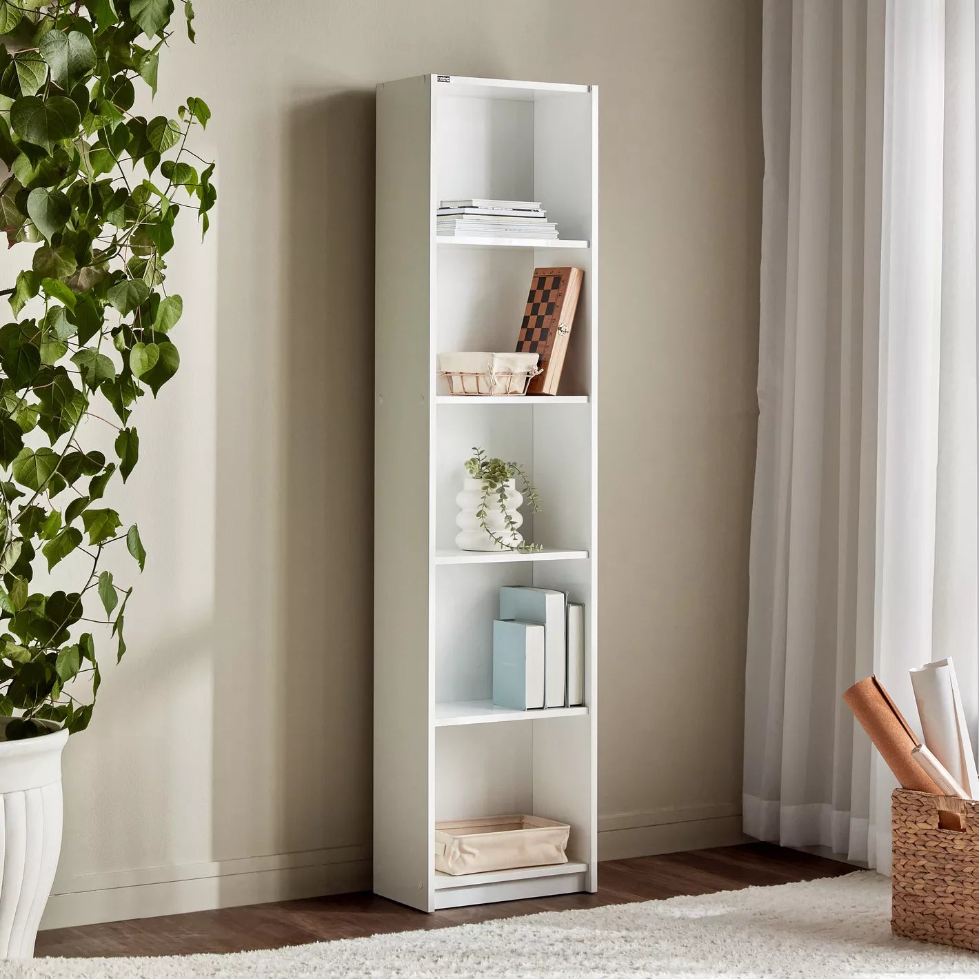 Five Open Shelf Bookcase, For Office Spaces Or Rooms - COOLBABY