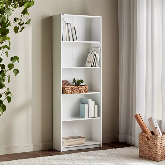 Five Open Shelf Bookcase, For Office Spaces Or Rooms - COOLBABY