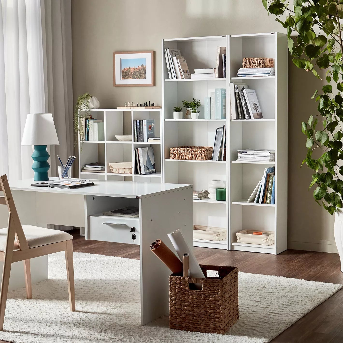 Five Open Shelf Bookcase, For Office Spaces Or Rooms - COOLBABY