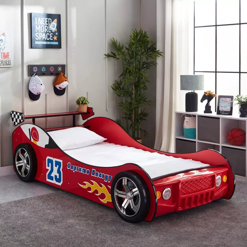 Single Racing Car Bed - 90x190 cm - COOLBABY