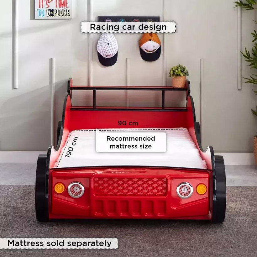 Single Racing Car Bed - 90x190 cm - COOLBABY