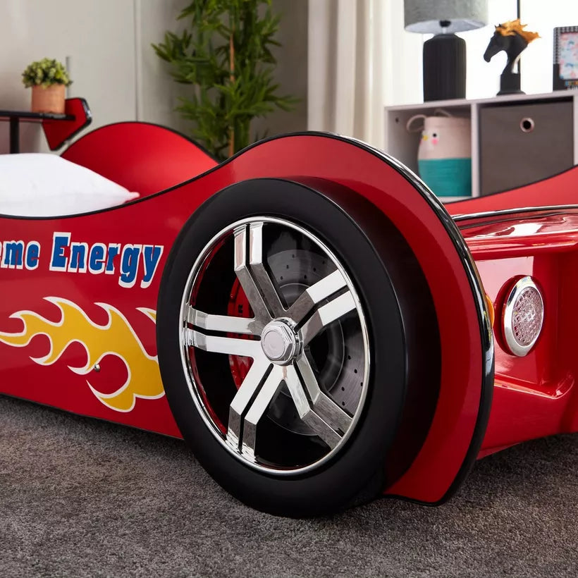 Single Racing Car Bed - 90x190 cm - COOLBABY