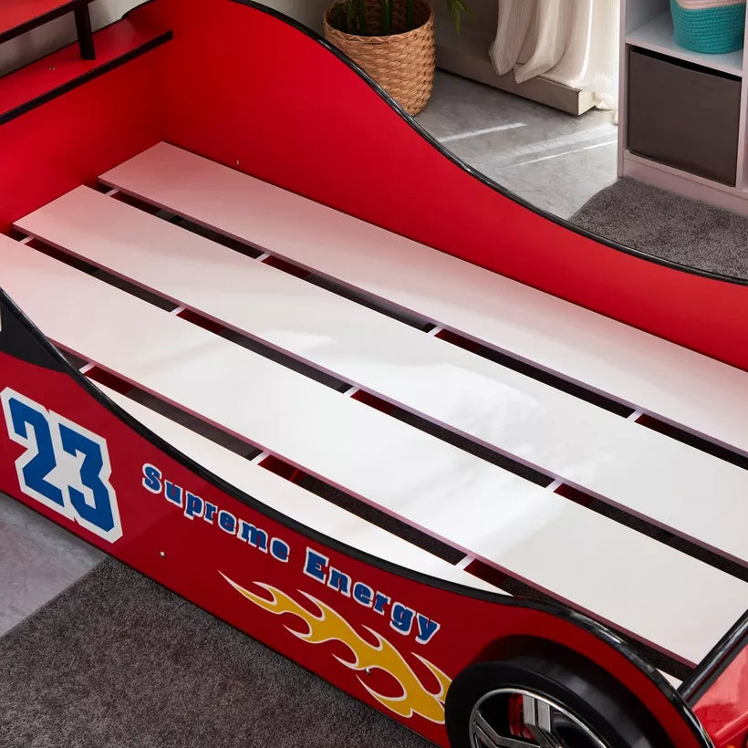 Single Racing Car Bed - 90x190 cm - COOLBABY