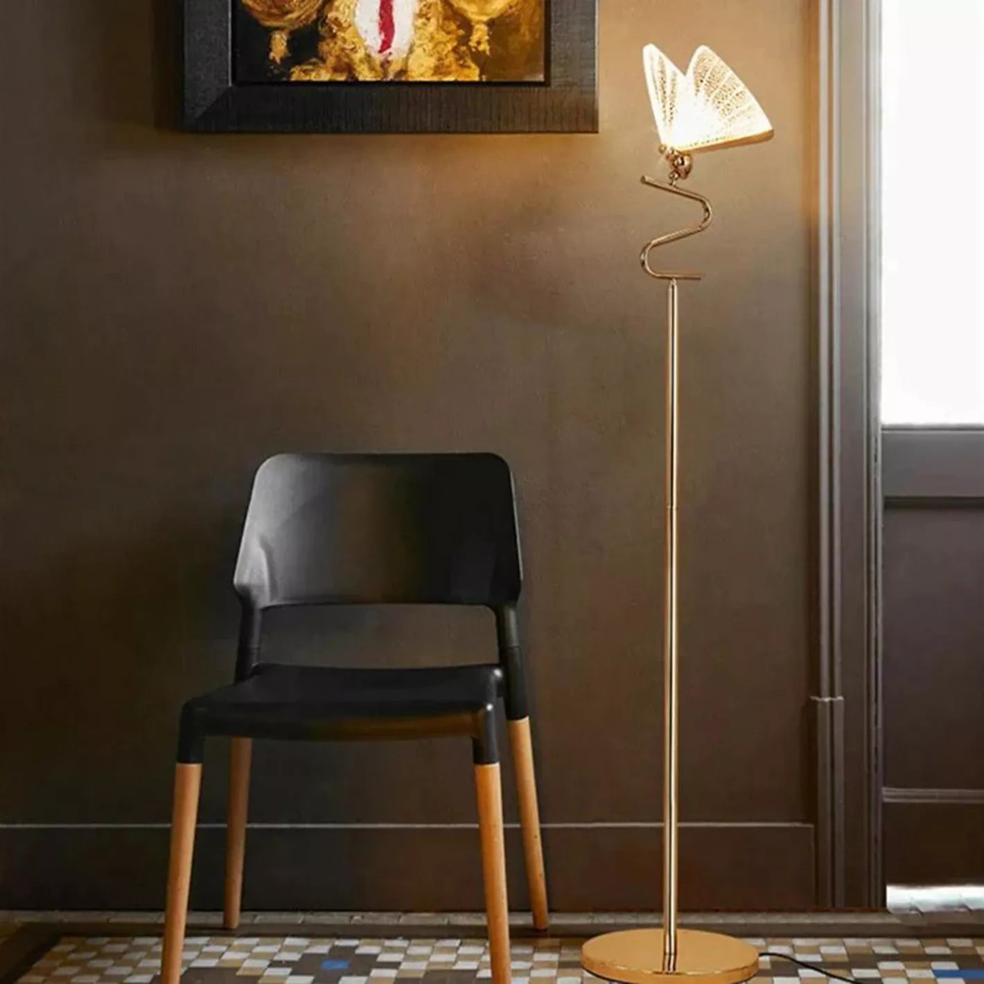 Butterfly Acrylic LED Floor Lamp - 150 cm